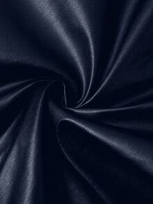 Ellevyn Gonna a matita elegante in contrasto di pizzo e pelle PU, adatta per l'ufficio e il pendolarismo - Blu - Visualizzare 7