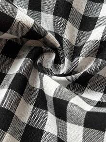 Sweetra 可爱田园风休闲系带露肩蝴蝶结方领短款连体裤 - 彩色 - 查看 7