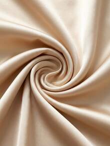 Rafferiza Solid Color Satin Satin V-Neck Pearl-Embellished Long-Sleeved Blouse For Women, Fashionable, Simple, And Elegant. Suitable For Spring, Summer, Holiday, And Valentine's Day. Also Suitable For Parties, Elegant Women's Tops, And Vacation Wear. Features Include Shimmering Details, Elegant Blouses, And Vacation Attire. - Khaki - View 6