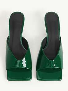 CUCCOO CHICEST 露趾高跟穆勒鞋 返校鞋 大学生鞋 春季鞋 春假复活节 - 綠色 - 查看 9