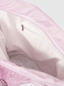 ROMWE Fairycore Figure Graphic Large Capacity Portable Shoulder Bag For Women - Baby Pink - View 2