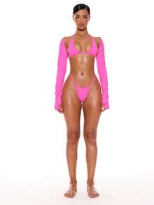 Musera Resort Pull On Shrug Sleeves Top Only For Summer Spring Holiday Vacation Ibiza Beachwear Nanoscopic Techno