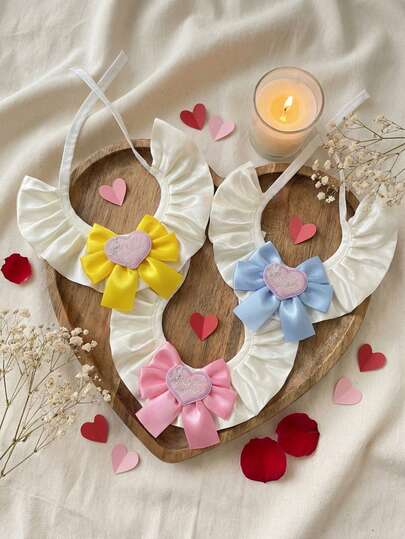 PETSIN 1 set di morbidi, traspiranti e lavabili foulard per animali domestici con disegni adorabili, adatti per gatti e cani di piccola taglia da indossare e giocare quotidianamente. Un accessorio per animali domestici adatto per primavera, estate e autunno.