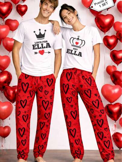 Conjunto de Pijama | Playera + Pantalón Polar Suave y Cálido | LOCO POR ELLA