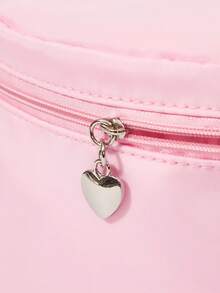 ROMWE High-Quality Embroidery Thread Anti-Splashing Water Large-Capacity Strawberry Cosmetic Bag Storage Bag Jewelry Bag Gift Gift - Pink - View 4