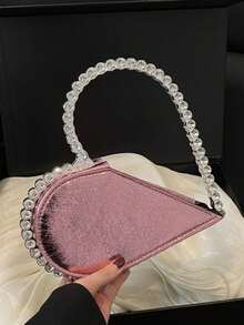 Joivida 心形晚宴包 优雅水钻手拿包 女士晚宴派对 舞会 婚礼 节日礼物 送给朋友 生日 情人节 周年纪念日 - 彩色 - 查看 12