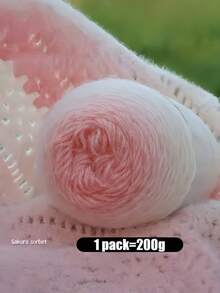 1 Bag Gradient Rainbow Chunky Yarn 80 Acrylic 20 Nylon For Hand Knitting Crochet DIY Fashion Sweater Scarf Hat Accessories Making Craft Supplies - Multicolor - View 9