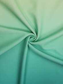 Manfinity Swimmode Men's Ombre Round Neck Long Sleeve Surfing T-Shirt, Beach Vacation Men Rash Guard Men Long Sleeve Swim Shirt Long Sleeve Surf Shirt Beach Wear For Men - Green - View 6