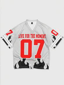 ROMWE MEN Prep Men's V-Neck Short Sleeve Casual Summer T-Shirt Set - Multicolor - View 3