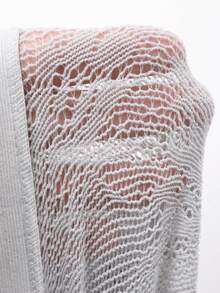 DAZY Women's Lace Sexy Skinny Leggings - Light Grey - View 8