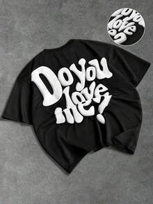 STYNVO Men's Casual Printed Round Neck Short Sleeve T-Shirt - Black - View 3