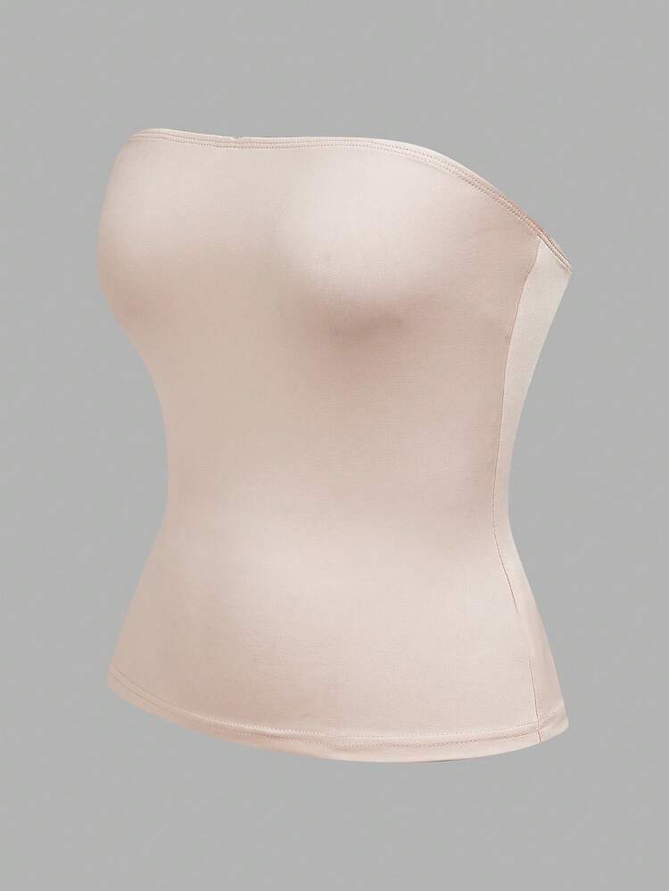 SHEIN EZwear 4pcs Women's Solid Color Ribbed Casual Tube Tops, Summer Strapless Tops Tube Tops Women - Multicolor - View 8