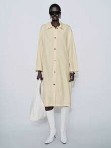 Lumivelle Women's Elegant Striped Lightweight Long Sleeve Jacket, Suitable For Commuting And Vacation - Yellow - View 6