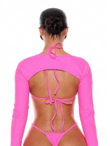 Musera Resort Pull On Shrug Sleeves Top Only For Summer Spring Holiday Vacation Ibiza Beachwear Nanoscopic Techno