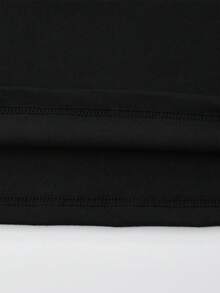 ROMWE MEN Street Life Men's Casual Solid Color Loose Fit Tank Top, Versatile Streetwear - Black - View 4