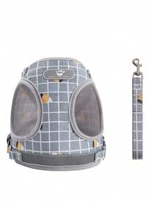 PETSIN Bestseller Plaid Pet Harness & Leash Set For Small/Medium/Large Dogs & Cats - Multicolor - View 11
