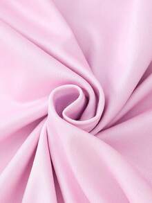 2 件套少女可爱蓝色图案和粉色圆领长袖上衣和紧身裤睡衣套装，柔软有弹性的针织面料 - 彩色 - 查看 5