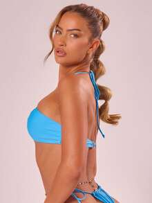 Musera Resort Multiway Strap Bikini Top Only Summer Beach Resort Holiday - Green - View 4