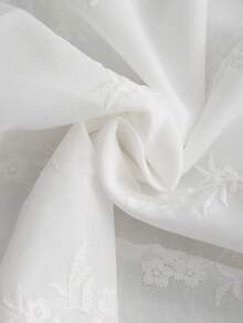 GlowEve New Women's White Embroidered Ruffle Off-Shoulder Top - White - View 7