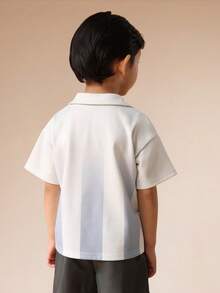 SUMWON Boys USA Number 9 Polo Shirt With Circle Logo And Shield Emblem Collared Short Sleeve Top - Multicolor - View 2