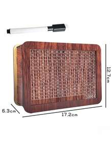 1个木制储蓄罐，带计数目标，可DIY组装，适合成人，创意家居装饰，返校礼物，学生学习工具