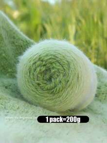 1 Bag Gradient Rainbow Chunky Yarn 80 Acrylic 20 Nylon For Hand Knitting Crochet DIY Fashion Sweater Scarf Hat Accessories Making Craft Supplies - Multicolor - View 7