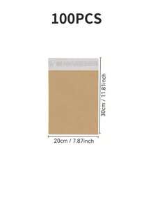 10/20/25/30/50/100-Pack Courier Bags Envelope Mailing Bags Self Adhesive Seal Plastic Pouch - Poly Mailing Express Envelope Packaging For Shipping - Brown - View 52