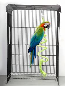 鹦鹉攀爬梯旋转秋千架玄凤鹦鹉虎皮鹦鹉笼玩具天然木栖架多功能游乐场运动活动中心益智玩具 - 彩色 - 查看 7