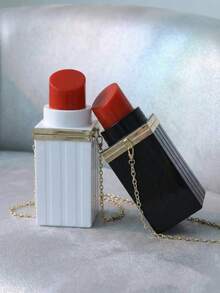 Chic Mini Lipstick Crossbody Bag, Women's Fashion Novelty Purse, Perfect Gift For Best Friend, Evening Banquet & Special Occasions Must-Have Accessory - Multicolor - View 10
