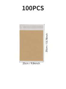 10/20/25/30/50/100-Pack Courier Bags Envelope Mailing Bags Self Adhesive Seal Plastic Pouch - Poly Mailing Express Envelope Packaging For Shipping - Brown - View 17