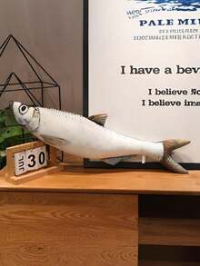 POKOJA LAND 仿真鱼玩偶，黑鱼毛绒玩具，绿鱼，黄花鱼，鲫鱼礼品，毛绒宠物，雷龙鱼，鱼类训练道具，柔软毛绒填充鱼，适合家居、派对、婚礼、万圣节、圣诞节-水族馆、桌面装饰-生日/周年纪念礼物、鱼类装饰、派对装饰，趣味设计，高品质面料，装饰毛绒玩偶，家居装饰春夏款 - 彩色 - 查看 6