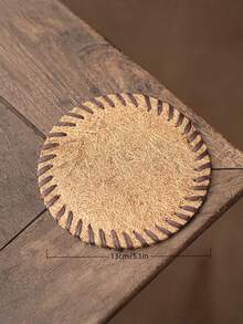 Madebyblanc 1 件装 4 英寸 5 英寸 6 英寸 天然椰纤维鬃毛茶壶垫 棕色 防烫隔热吸水 茶道餐垫 家居餐桌装饰 厨房配件 礼品创意 - 均碼 - 查看 8