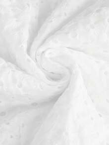 少女方領泡袖褶邊雪紡洋裝