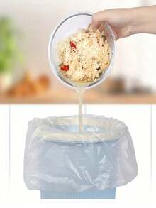 15Pcs/75pcs/Pack Thick Extra Large Drawstring Trash Bags, White Handles, Suitable For Kitchen, Office, Bedroom, Bathroom 4 Gallon Trash Cans, Convenient To Carry (Also Available In 15pcs/1 Roll Trial Pack),Kitchen,Bathroom,Home,Household Suppliers - Multicolor - View 15