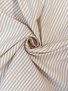 GlowEve Women's Casual, Vacation, Commute Embroidered Floral & Striped Print Loose Fit Button-Down Long Sleeve Shirt, Spring/Autumn - Light Yellow - View 5