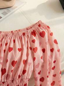 Chiquease Đầm dài in hình trái tim màu hồng dành cho nữ, thích hợp cho đi làm hàng ngày, hẹn hò ngày Valentine, dã ngoại mùa xuân, làm vườn, chụp ảnh, picnic, giờ nghỉ giải và các hoạt động khác. - Màu Hồng  Dưa hấu - Xem 7