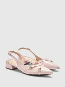 CUCCOO BIZCHIC New Design Pointed Toe Minimalist Commuting Stylish Flats Spring Shoes - Baby Pink - View 7