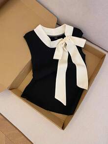 GlowEve Elegant Two Pieces Knitted Summer Set For Women - Multicolor - View 6