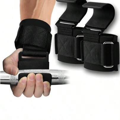 Pull Up Assist Straps Weight Lifting Hooks Home Gym Equipment Wrist Support Heavy Duty Nylon Grip Enhancer Strength Training Resistance Bands