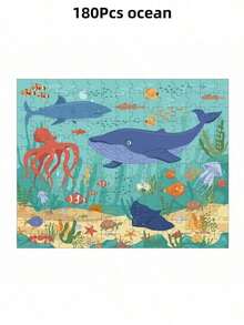 36/180pcs Children's Puzzles Toys For 3-6 6-12 Years Old, Educational Toys Early Childhood Cognitive Puzzles DIY Boys And Girls Intellectual Development Toys,Back To School,Christmas,School Bag,Gift Bag Filling Material