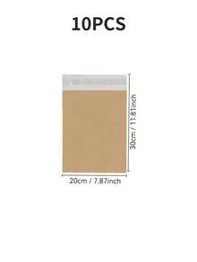10/20/25/30/50/100-Pack Courier Bags Envelope Mailing Bags Self Adhesive Seal Plastic Pouch - Poly Mailing Express Envelope Packaging For Shipping - Brown - View 11