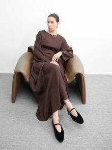 CUCCOO BIZCHIC أحذية مسطحة كاجوال أنيقة وراحة وشاملة، مناسبة للمشي والسفر والعطلات - أسود نقي - مشاهدة 6