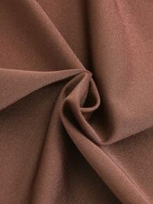 Swim Oasis Áo tắm liền thân gợi cảm, thanh lịch, khoét rỗng, đính kim loại dành cho nữ, kiểu dáng dự tiệc biển, nghỉ lễ, kèm áo khoác ngoài. - màu nâu - Xem 12