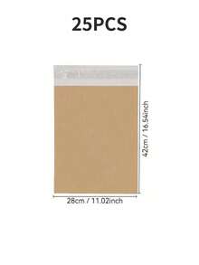 10/20/25/30/50/100-Pack Courier Bags Envelope Mailing Bags Self Adhesive Seal Plastic Pouch - Poly Mailing Express Envelope Packaging For Shipping - Brown - View 15