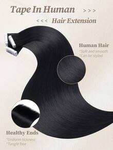 60 片装真人发片接发片 真人发片接发片 粘合隐形接发片 - S1 - 查看 2