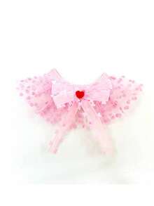 PETSIN 1 Piece Comfortable Polyester Pet Scarf Slobber Towel Adjustable Buckle Design No Choke Comfortable Fit Love Pattern Pink Red Valentine's Day Theme Pet Tie For Cats And Small Medium Large Dogs Valentine's Day Couples Pet Lovers Holiday Photo Shooting Everyday Wear Indoor Outdoor Activities Pet Fashion Accessories Cute Decorative Bib - Multicolor - View 12