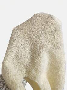 LYSMO 新款极简主义冬季女式香槟色纹理纯色圆领毛衣背心和裤子休闲两件套；高挑奶油黄色针织两件套；奶油黄色女装；优雅女装；商务休闲女装；感恩节女装；新年和圣诞节毛衣。 - 香檳色 - 查看 7