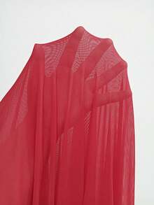 Chiquease Corpiño de encaje de manga larga para mujer - Burdeos - Ver 6