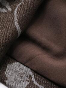 DAZY Women's Casual Commuter Floral Print Jacket - Brown - View 8