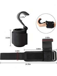 Pull Up Assist Straps Weight Lifting Hooks Home Gym Equipment Wrist Support Heavy Duty Nylon Grip Enhancer Strength Training Resistance Bands - Multicolor - View 2